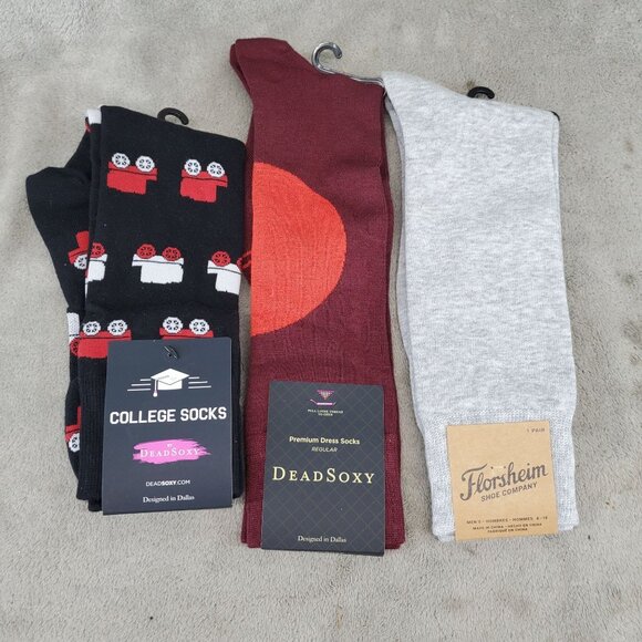 Sock Bundle Three Pack Mens One Size Three Pack of Crew Socks *NWT* - Picture 1 of 12